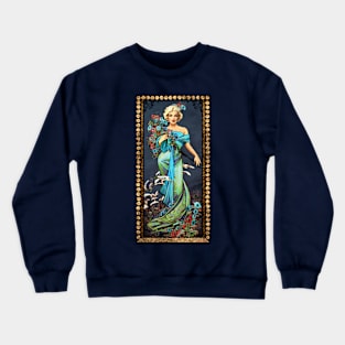 MM mucha like blue Crewneck Sweatshirt